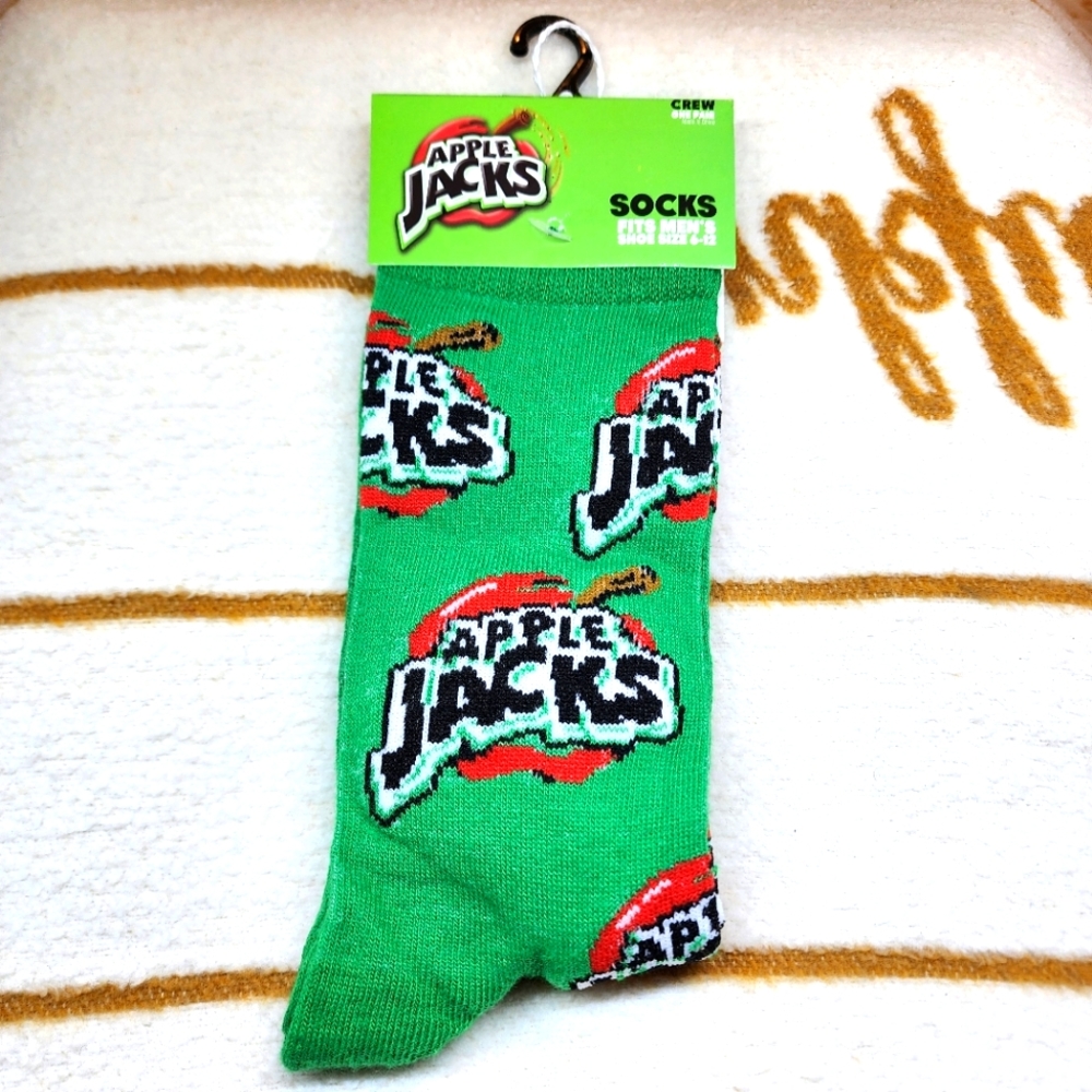 Apple Jacks Crew Socks. NWT.